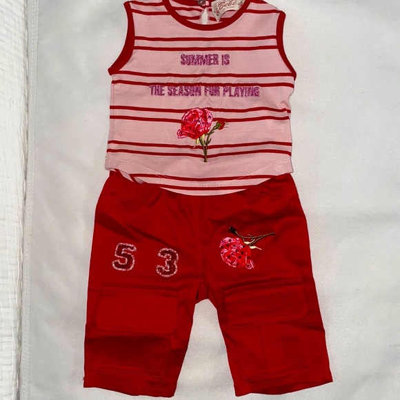 Vintage Monnalisa Girls 2pc Set. - Picture 1 of 6